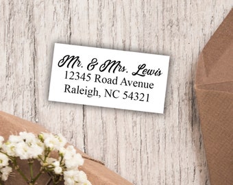 Wedding RSVP Labels | Return Address Labels | Wedding Invitation Labels | Personalized | 100-250-500 Address Labels | 1" x 2" | 05