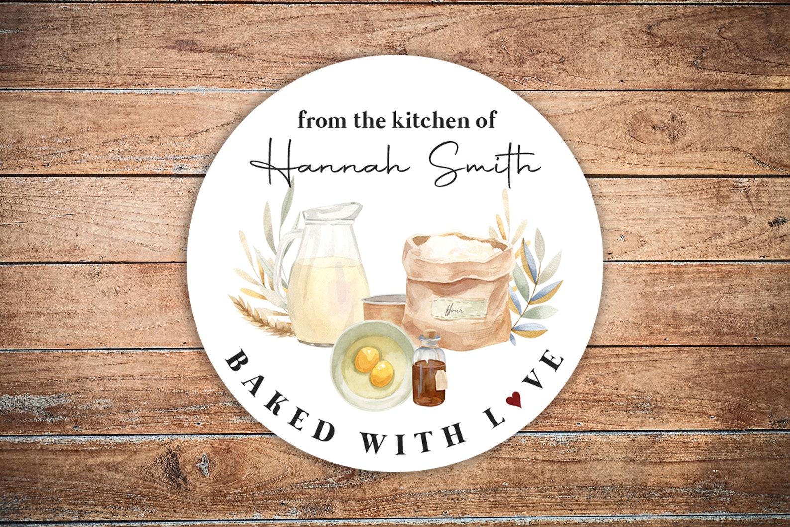 100 Labels PERSONALIZED From the Kitchen Of... Baking Etsy
