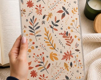 Cozy Fall Leaves Kindle Insert | Insert for Clear Case, Bookish Accessory