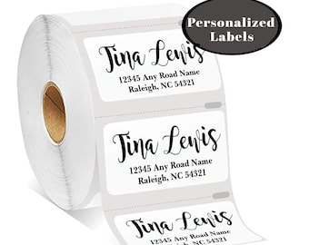 Custom Return Address Labels | Stickers | Bill Pay | Roll Stickers | personalized | 100-250-500 Address Labels | 1" x 2" | 01