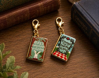 Book Charm: Alice in Wonderland, Through the Looking Glass E-reader Accessory