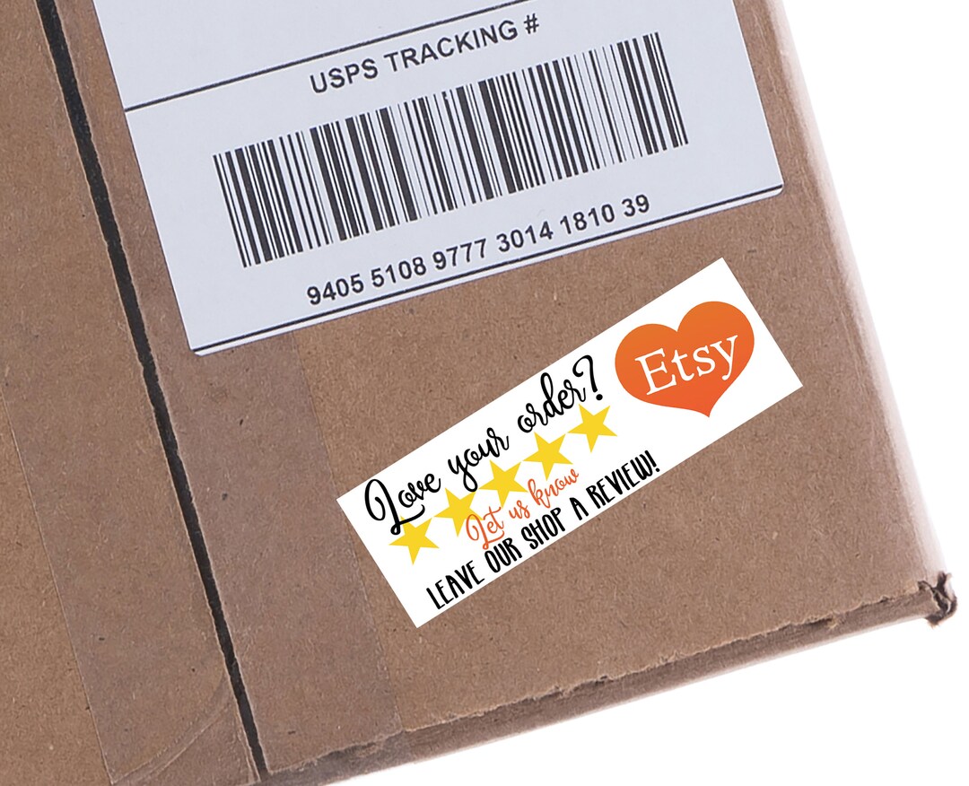 Etsy Review Sticker Custom Sticker Labels Etsy Review Etsy