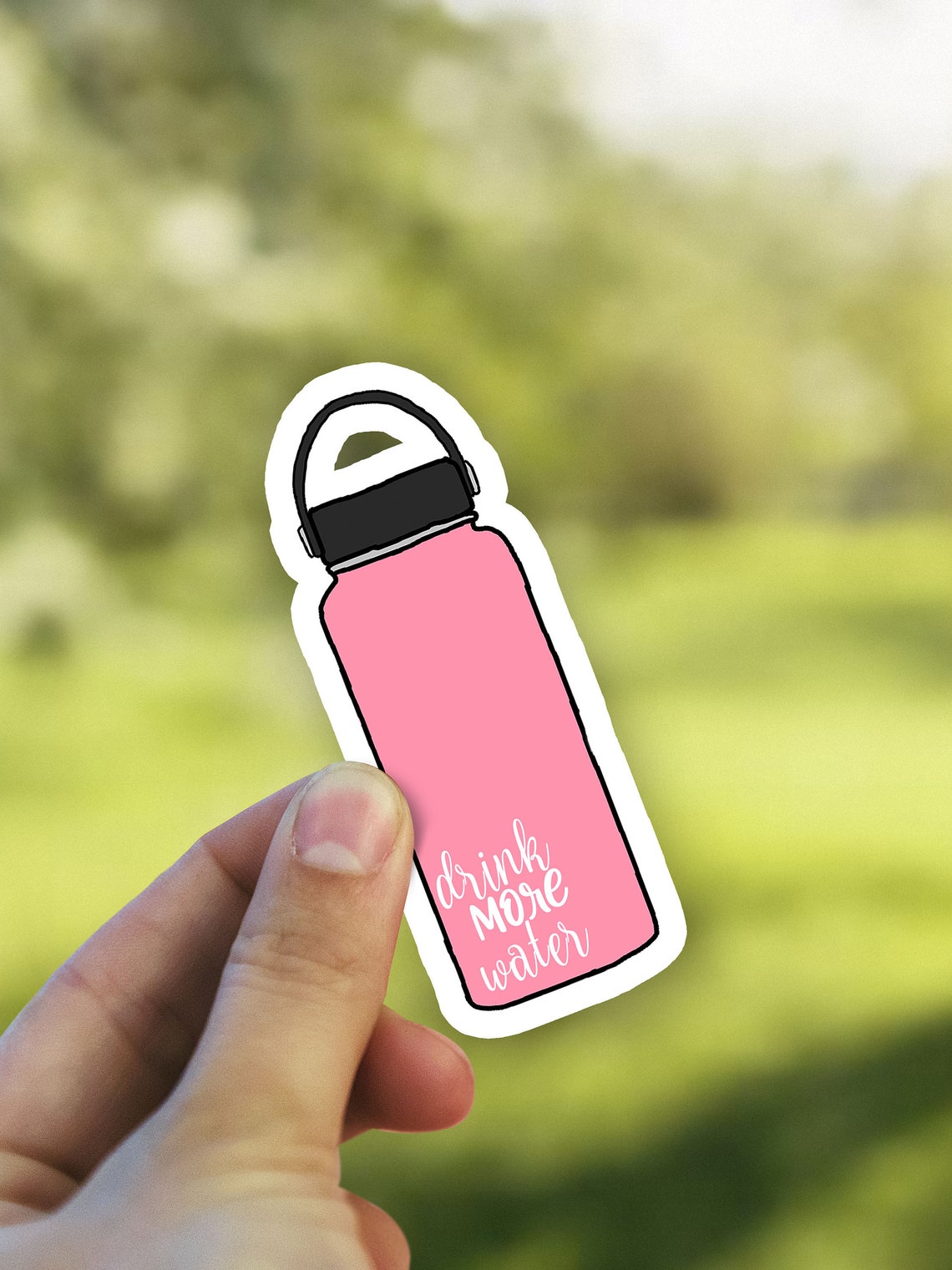 Drink More Water Water Bottle Waterproof Sticker Etsy