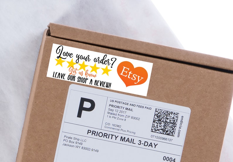 Etsy Review Sticker Custom Sticker Labels Etsy Review Etsy