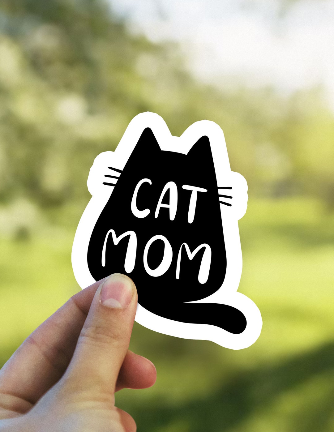 Cat Mom Vinyl Sticker Must Love Cats Sticker Label I Love My Cat Love a ...
