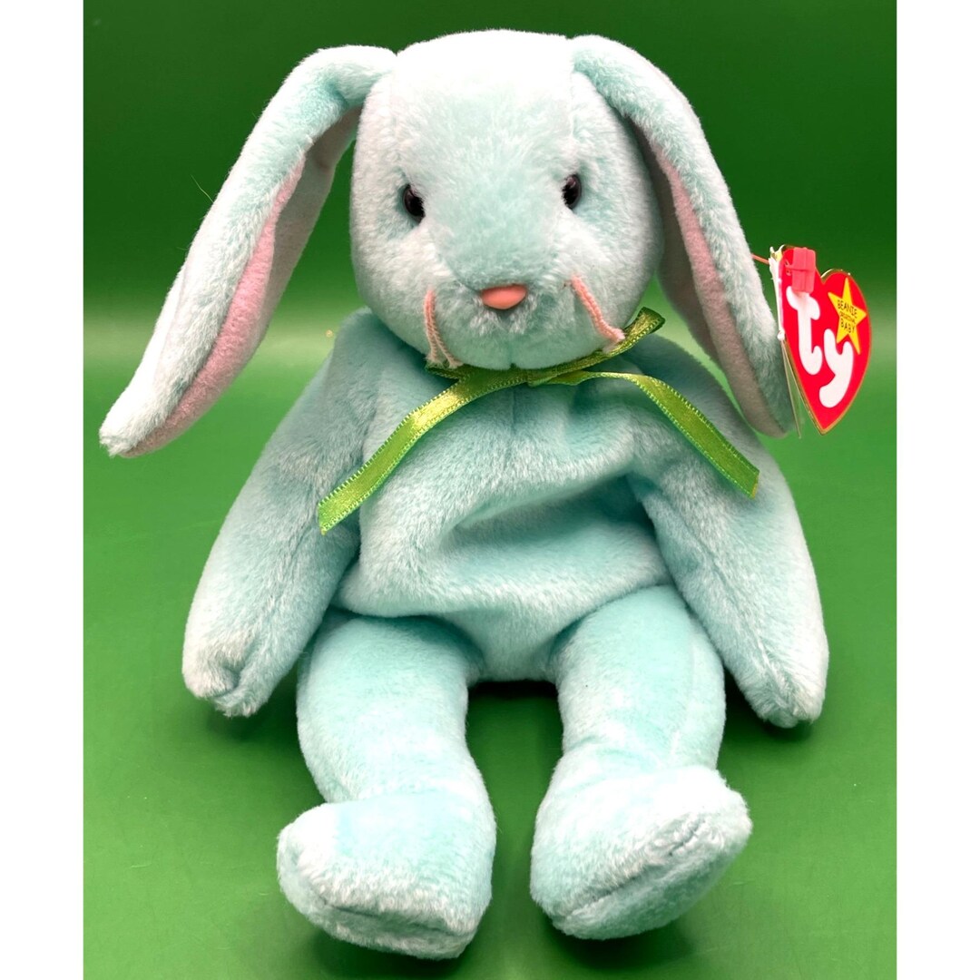 Ty Beanie Babies Hippity Bunny Beanbag Plush Rabbit Stuffed Animal Toy ...
