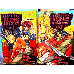 Para Manga Cartoon Books Louie Rune Soldier Volumes 1 & 2 Anime Graphic Novel