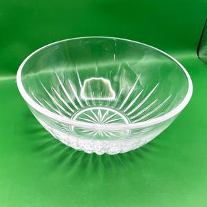 Princess House Lead Crystal Salad Fruit Serving Bowl Heritage Collection 7&quot; VTG