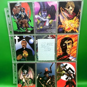 Lote de 31 tarjetas coleccionables de la Monja Guerrera Areala, 1997, Antarctic Press Fantasy Comic