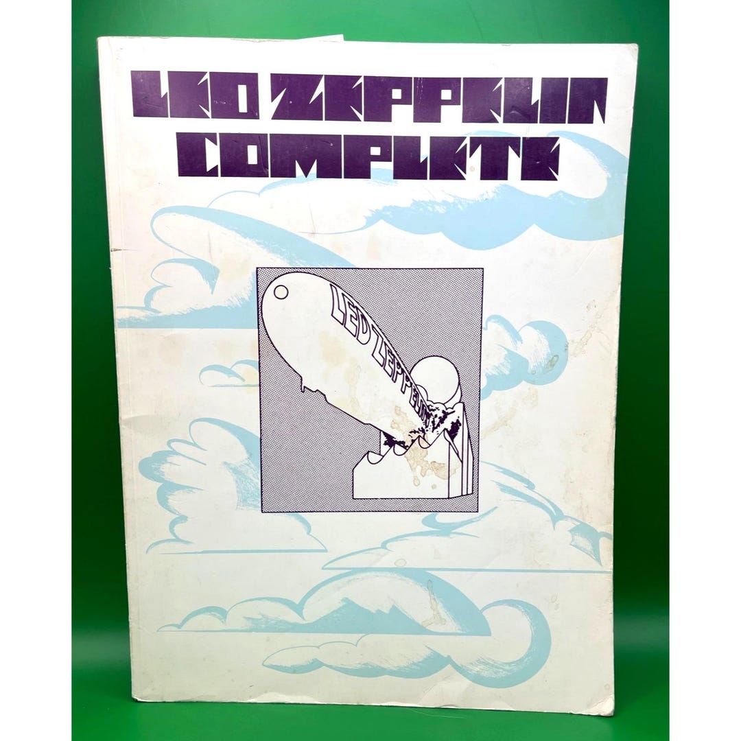 Led Zeppelin Complete Songbook 1973 Piano Vocal Chords Sheet Music Classic Rock - Etsy