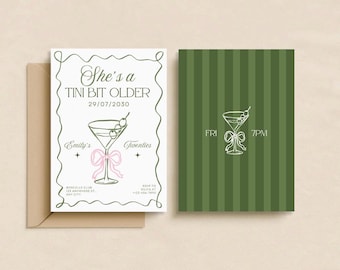 Tini Bit Older Invitation Template | Editable Birthday Party Invite | Digital Download