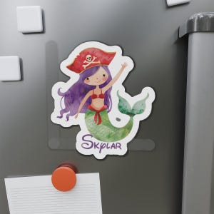 Mermaid Personalized Cabin Door Magnets, Cruise Room Door Decor, Fish Extender Gift, Custom Door Magnets, Room Decor, Unique Cruise Gift