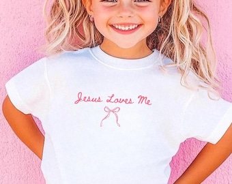 Love Like Jesus Kids Shirt, Christian Toddler Tee, Bible Verse Youth Shirt, Jesus Loves Me Kids T-Shirt, Faith Religious Gift For Children