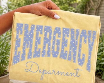 ER Nurse Shirt, Emergency Department Comfort Colors Tee, Emergency Room RN Shirt, Healthcare Worker Gift, Nurse Appreciation Tee