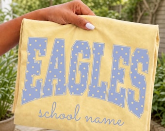 Custom Mascot Shirt, Custom Mascot Teacher Shirt, School Spirit Tee, Personalized Team Name Shirt, Back To School Game Day Teacher Tee