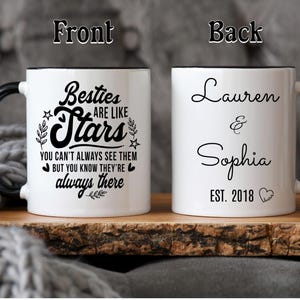 Personalized The Besties Mug, Friendship Mug Gifts for BFF, Bestie Mug, Best Friend Mug, Best friend Coffee Mug, Best Friend BFF Mug