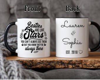 Personalized The Besties Mug, Friendship Mug Gifts for BFF, Bestie Mug, Best Friend Mug, Best friend Coffee Mug, Best Friend BFF Mug
