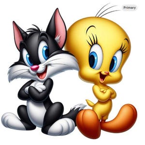 Piolín y Silvestre PNG, Piolín PNG, El Gato PNG, Arte de fan de serie animada, Dibujos animados de la Edad de Oro