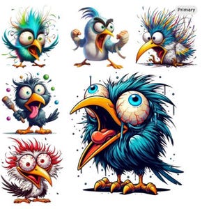 8 imágenes prediseñadas de pájaros de dibujos animados, imágenes prediseñadas de pájaros de dibujos animados, imágenes prediseñadas de pájaros divertidos