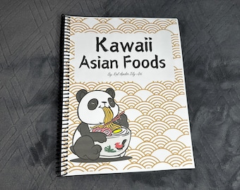 Kawaii Asian Food Coloring Book