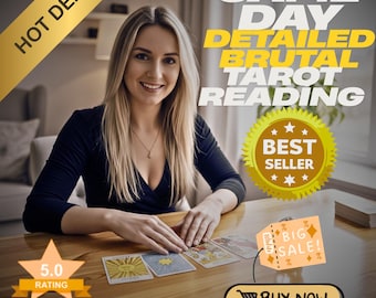 Brutal Tarot Digital Reading, Personal Tarot Session, Spiritual Tarot, Psychic Guidance, Intense Tarot Experience