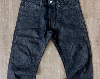 W35 L33 — Helmut Lang — RAW DARK SELVEDGE, Made in America, Denim Jeans