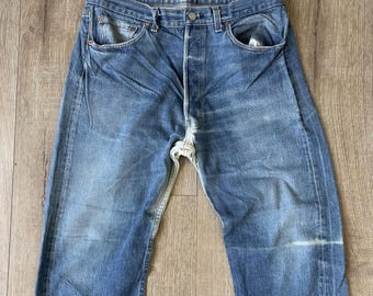 W34 L26.5 — Vintage Levi's 501 Jeans Men — 80s, 1987, #546 Rivets