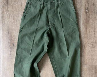 Vintage 1940s US Army Wool Trousers MODIFIED :) Measure 39 X 31.5
