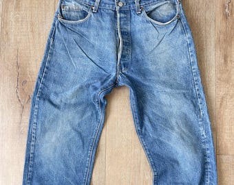 W33 L30.25 — vintage Levi's 501 Jeans — 1980s, Non-selvedge