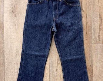 W33 L32.5 - Vintage 1970s-80s Plain Pocket Jeans
