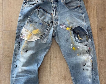 W36 L29.5 - Vintage 1998 501-0193 - #544 Rivet, Light Indigo Denim Personal Jeans