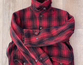 Vintage Woolrich Hunting Coat, Red Plaid, Wool, Size 42, 1930s - Etsy