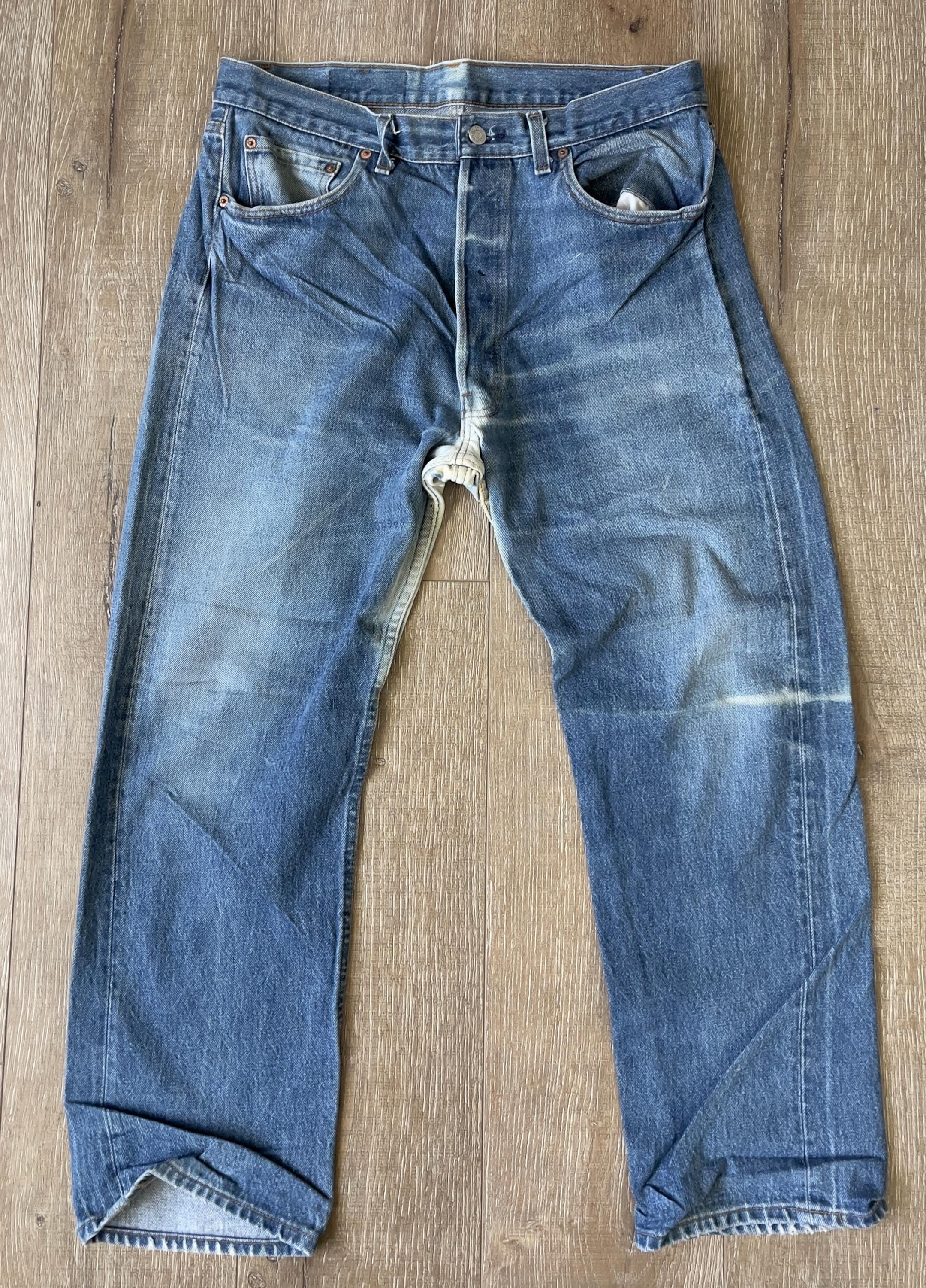 W34 L26.5 — Vintage Levi's 501 Jeans Men — 80s, 1987, #546 Rivets