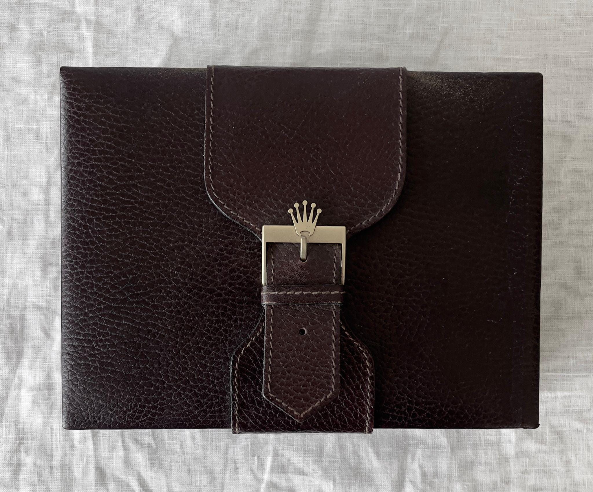 Vintage Rolex Watch Box Case — Authentic With Buckle Accent, 71.00