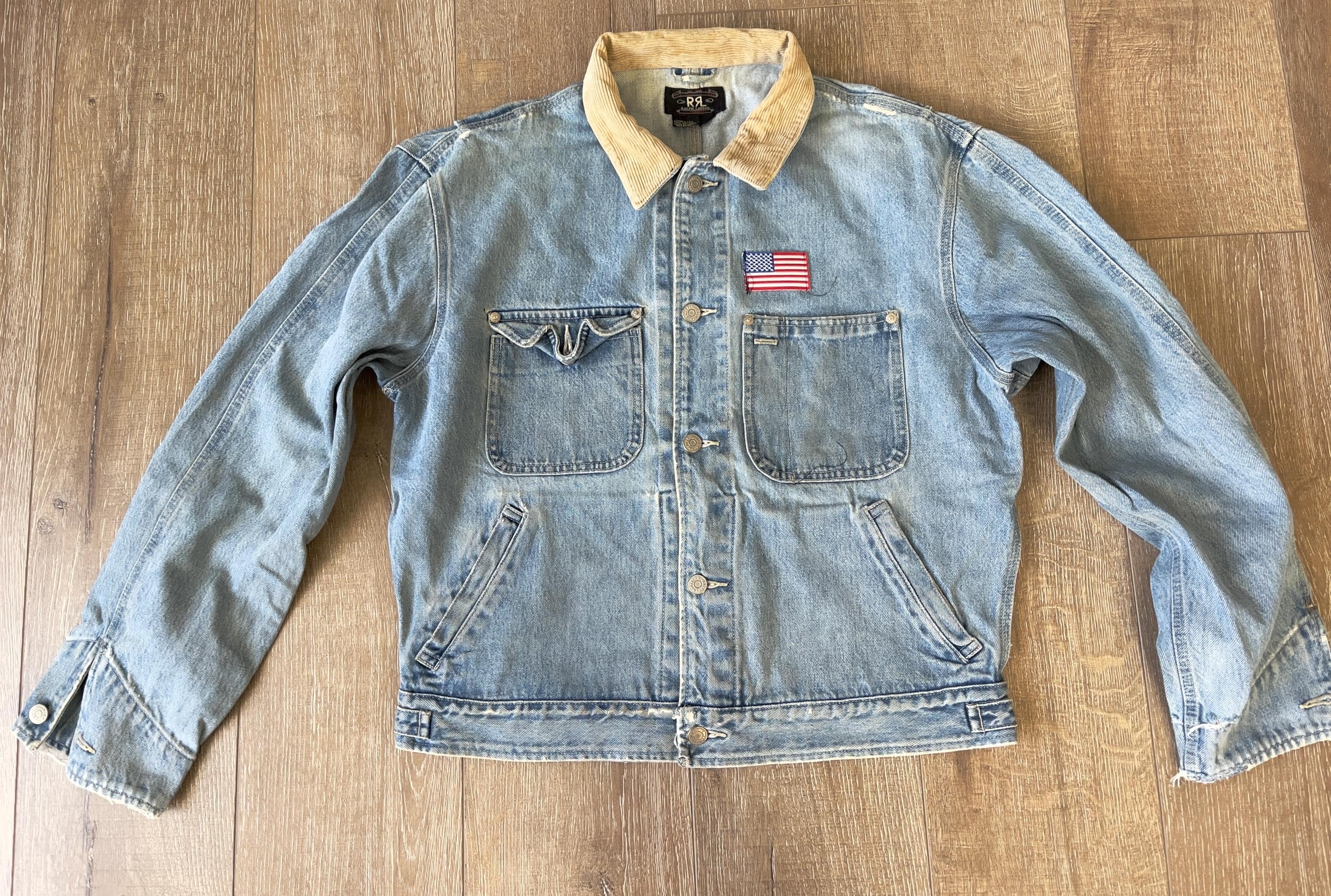 ジャケット・アウター 90s Ralph Lauren TRUCKER JACKET Vintage Ralph Lauren Polo Jean 90s Mens Trucker Jacket