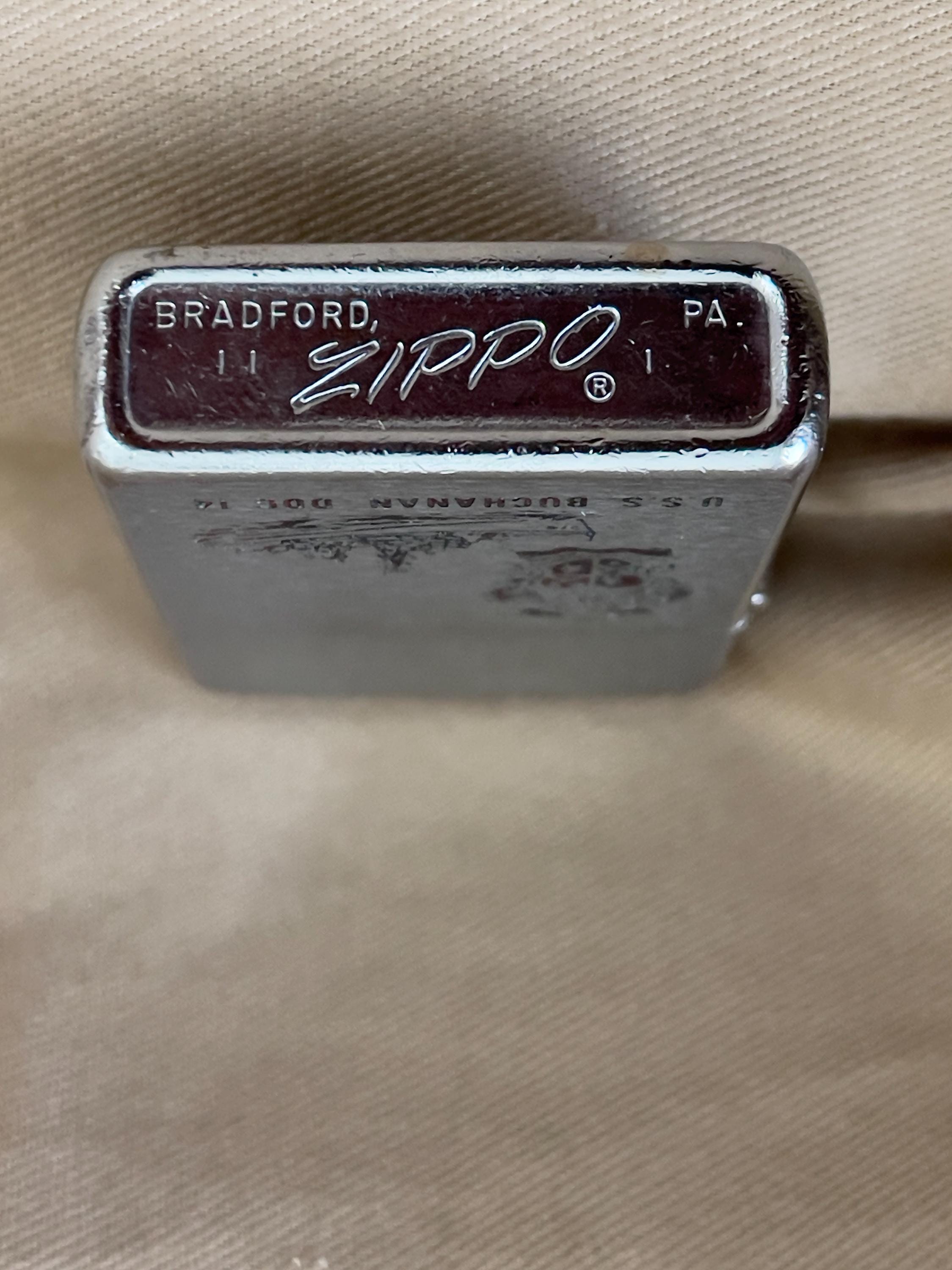 Vintage 1971 Zippo Lighter — US Navy, USS Buchanan, DDG 14 - Etsy
