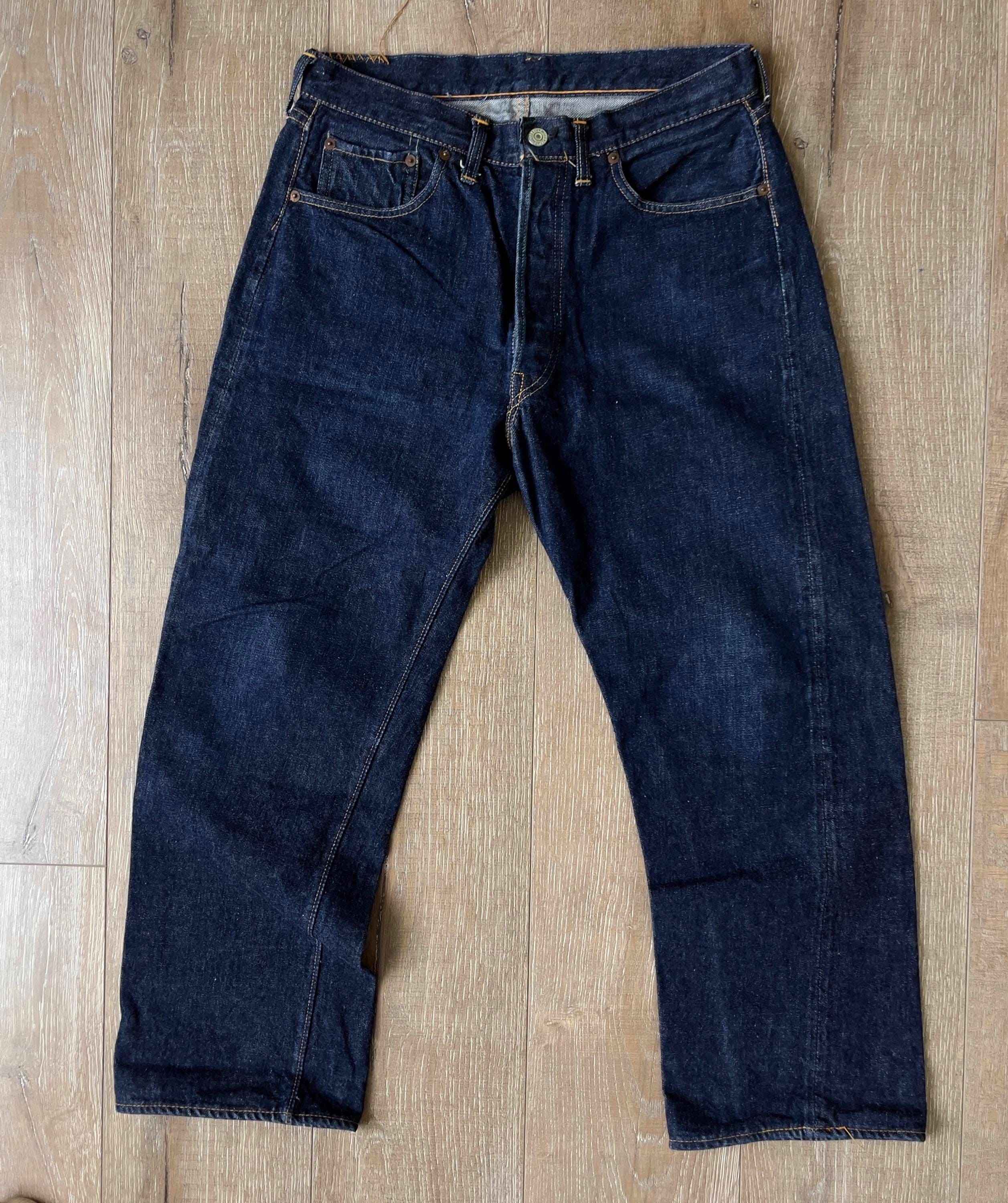 W31 L26.25 — Levi's 501XX Rare BIG E Redline Selvedge — Dark