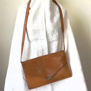 Vintage Polo Ralph Lauren Leather Bag — Cross Shoulder, Envelope Style, Purse