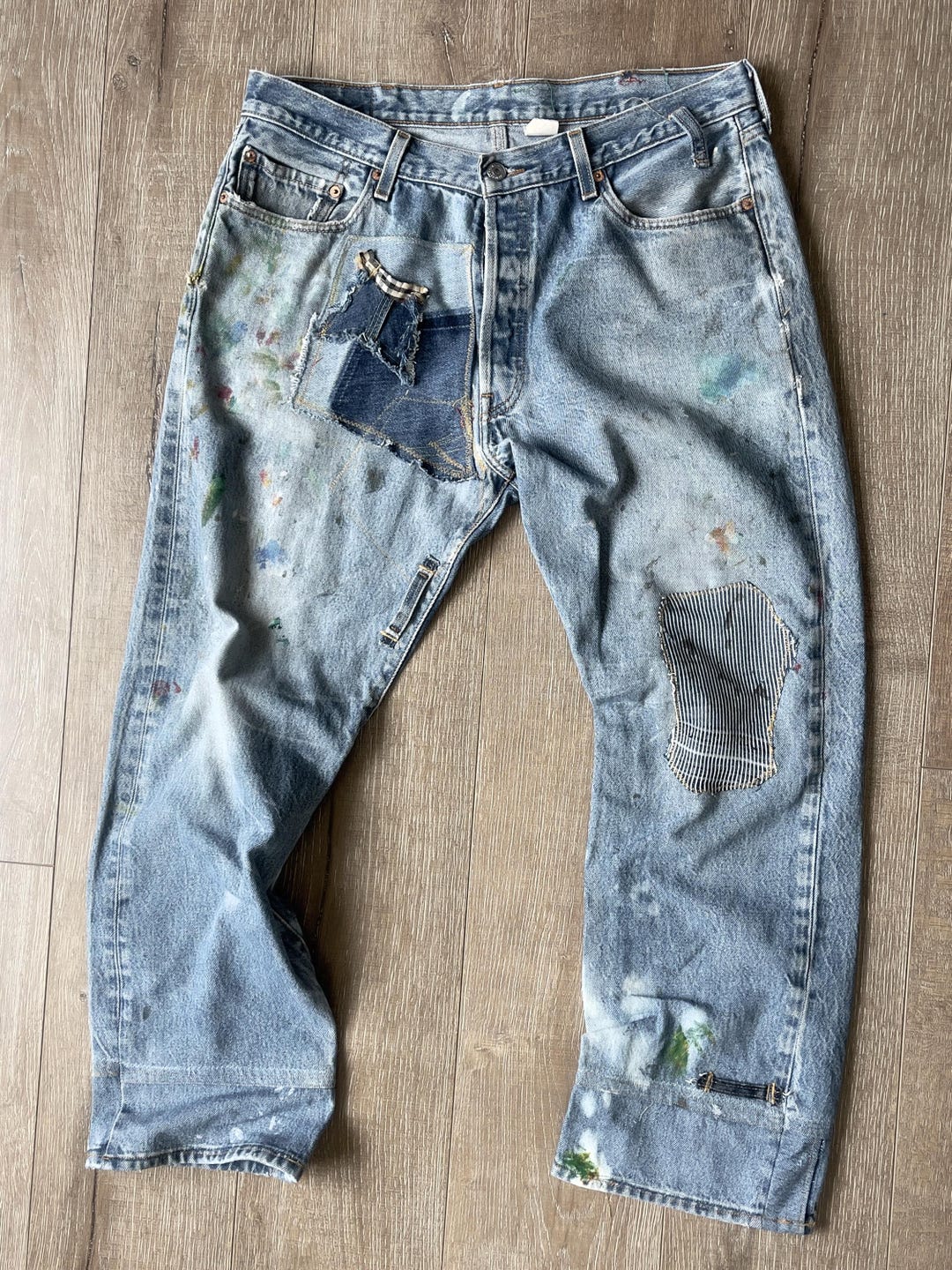 W36 L28.5 — 501xx Jeans Men — 2004, Fades, Ragged / Distressed