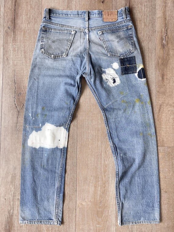 パンツ Levi's 501 XX W34 L30 W34 L30.5 — Vintage 501xx Jeans Men — 1989, Denim Rework