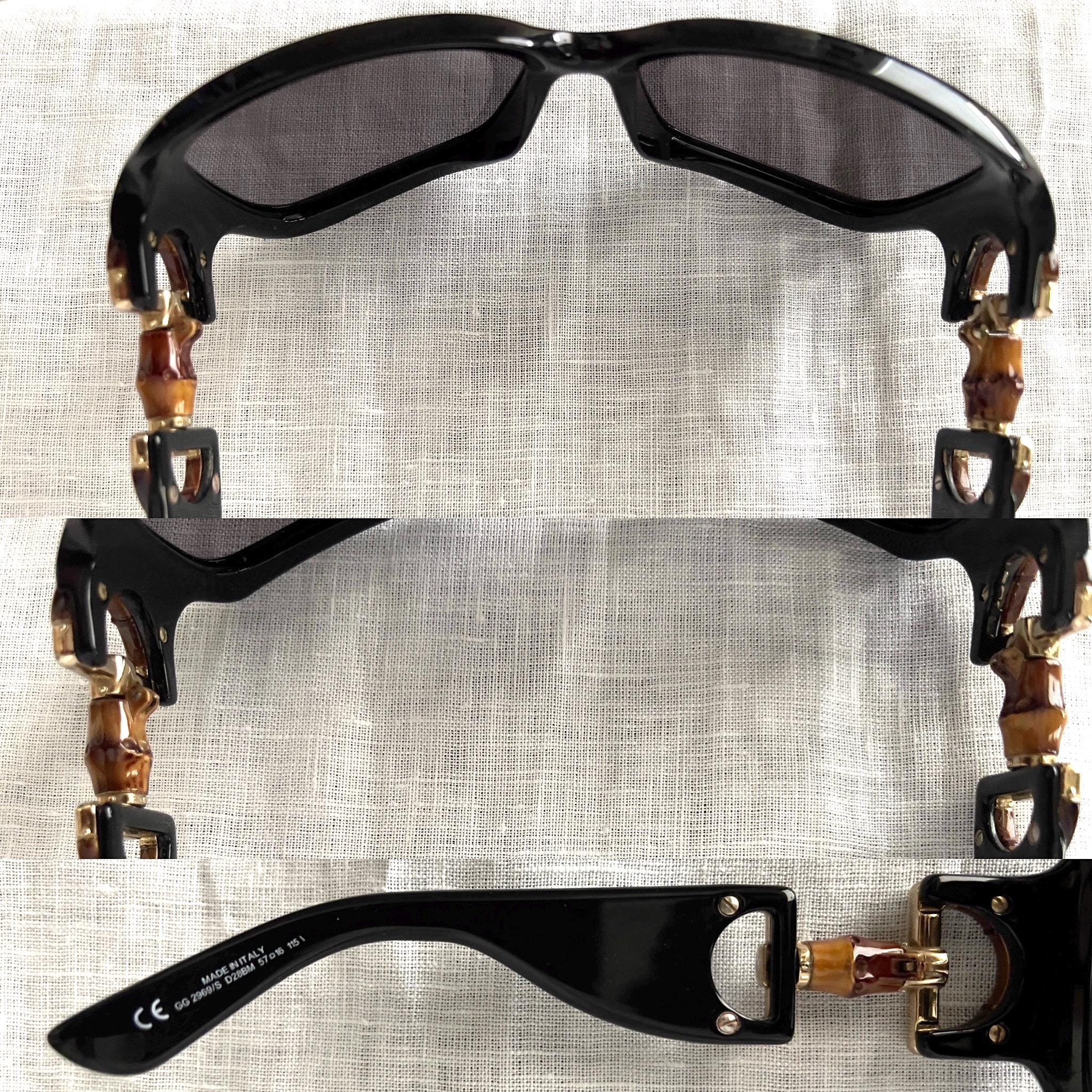 GUCCI(グッチ) サングラス - GG2969/N/S ダークブラウン×黒 ホースビット/バンブー GUCCI - GUCCI(グッチ) サングラス - GG2969/N/S ダークブラウン×黒