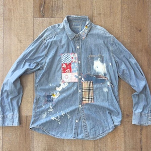 Chest 48.5 - Preowned Light Indigo Chambray Personal Shirt