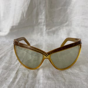 Vintage Christian Dior Sunglasses — 1980s, 2205 10, Ladies Cat Eye Shape, Light Brown Lens