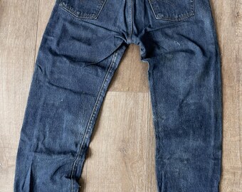 W35 Levi's 501 83年7月 USA製 653 Baldwyn W32 L29.5 — vintage Levi's 501 Jeans Men — 1983, #553 Rivets