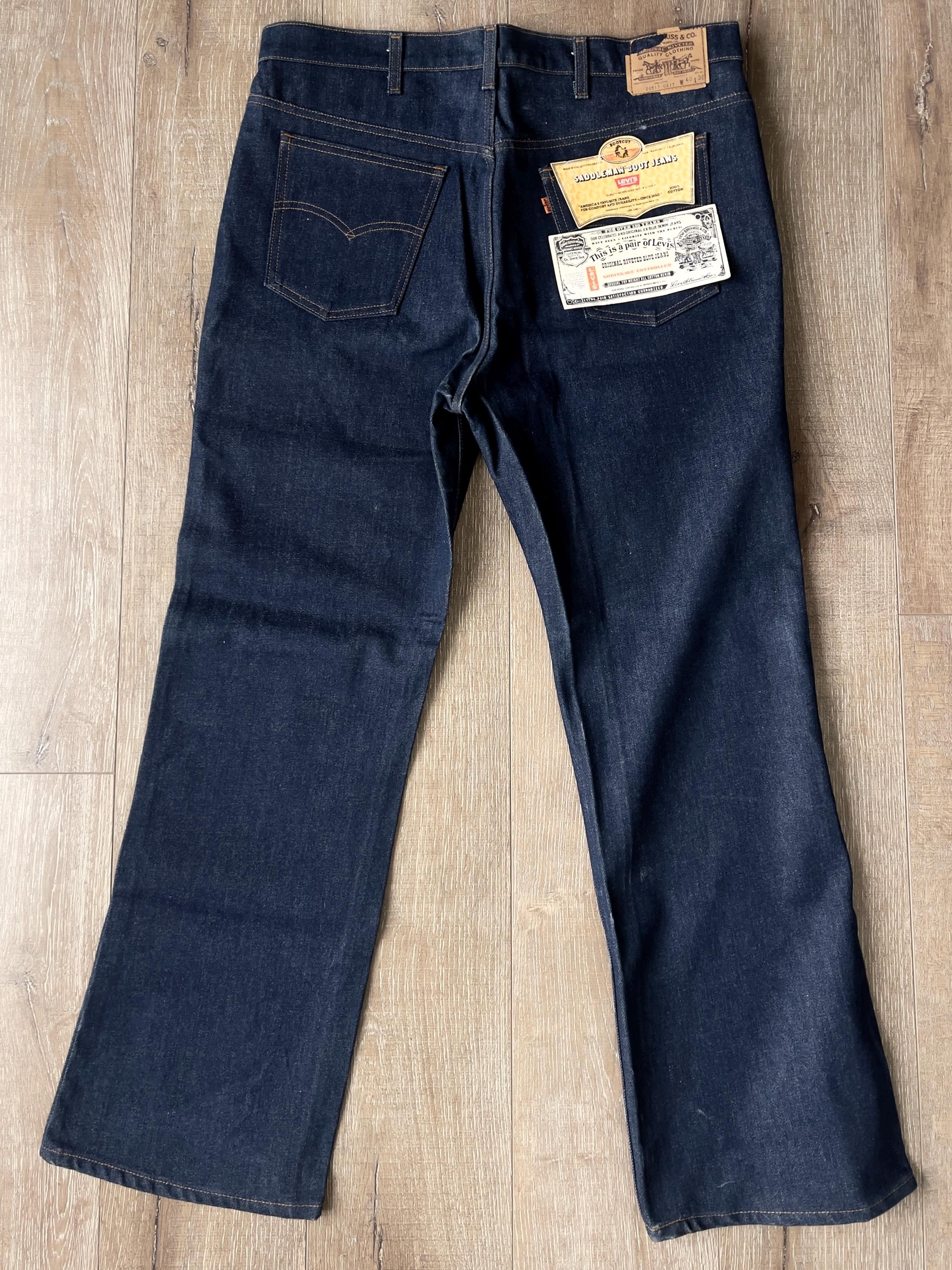 W40 L30 — Deadstock Vintage Levi's 20 517 0217 Jeans Men — 1980s