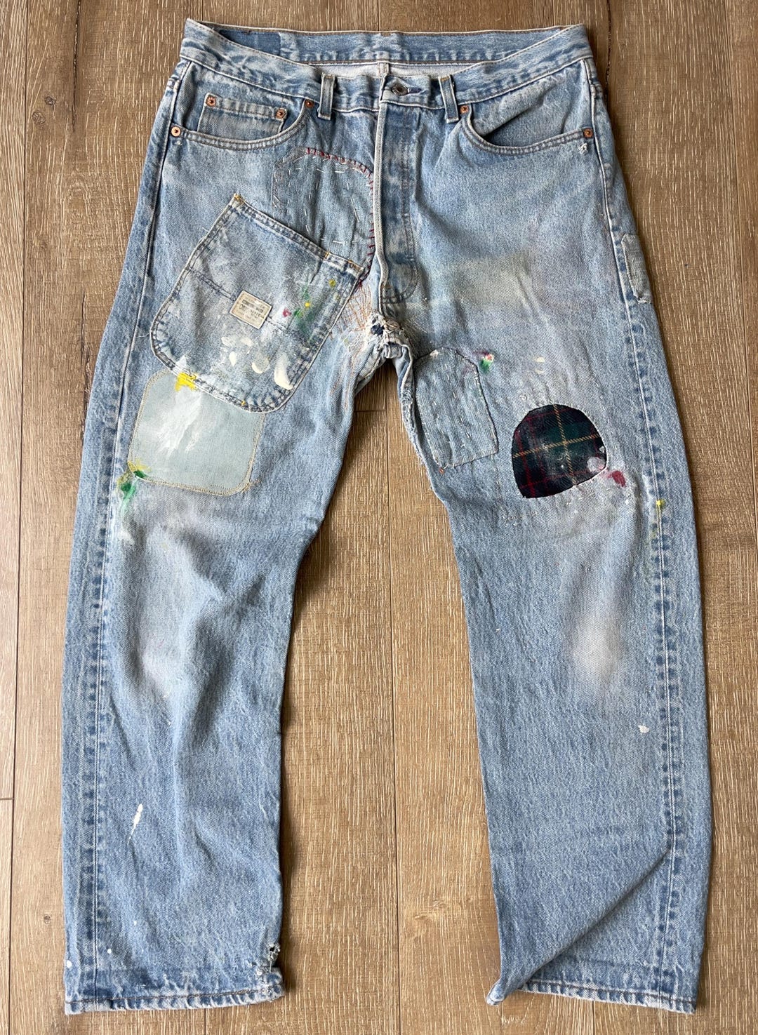 W35 L28.25 — vintage 501xx Jeans Men – 1992, #545 Rivet, Light