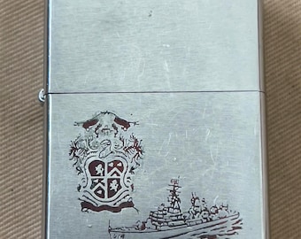 Encendedor Zippo vintage de 1971 — USS Buchanan, DDG 14, Marina de los EE. UU.