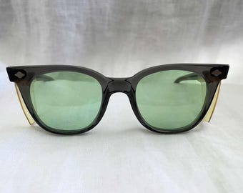 Gafas de seguridad Itek Z87 vintage con lentes verdes — Excelente estado