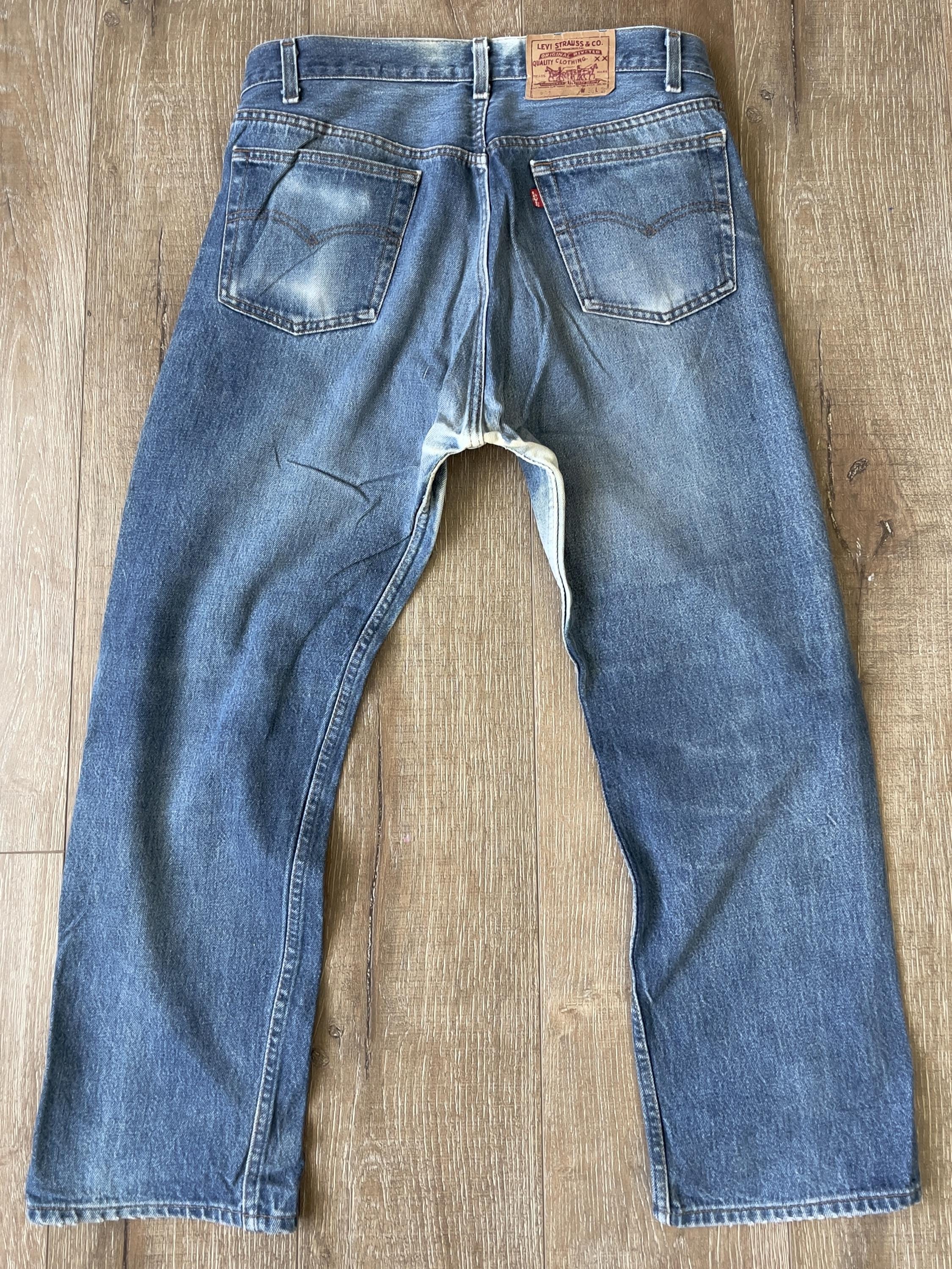 W34 L26.5 — Vintage Levi's 501 Jeans Men — 80s, 1987, #546 Rivets