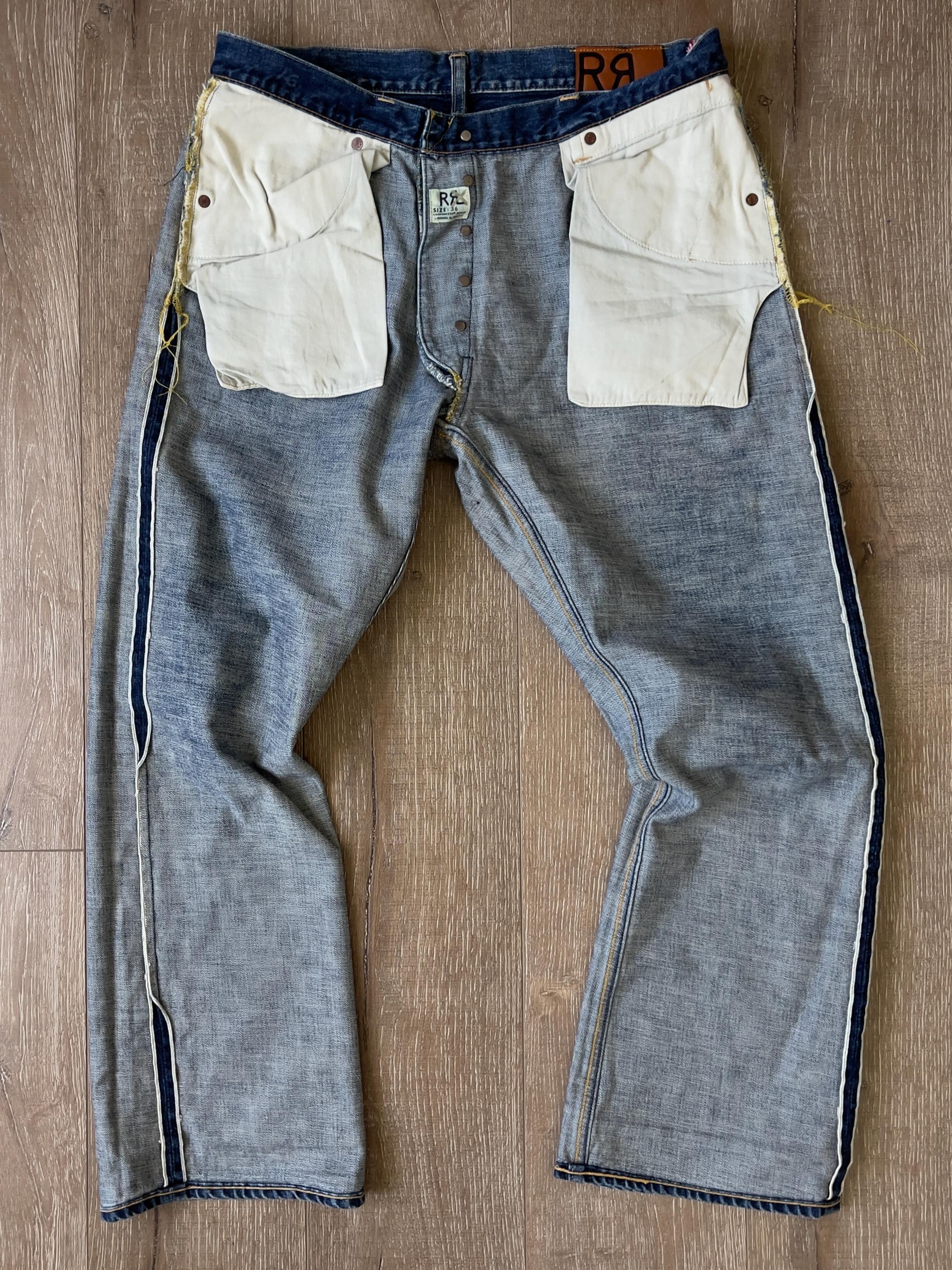 W36 L29.5 — Polo Ralph Lauren RRL Jeans Men — Dark Indigo, Blue